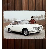 Металлическая табличка Alfa Romeo 2000 Sprint (102)